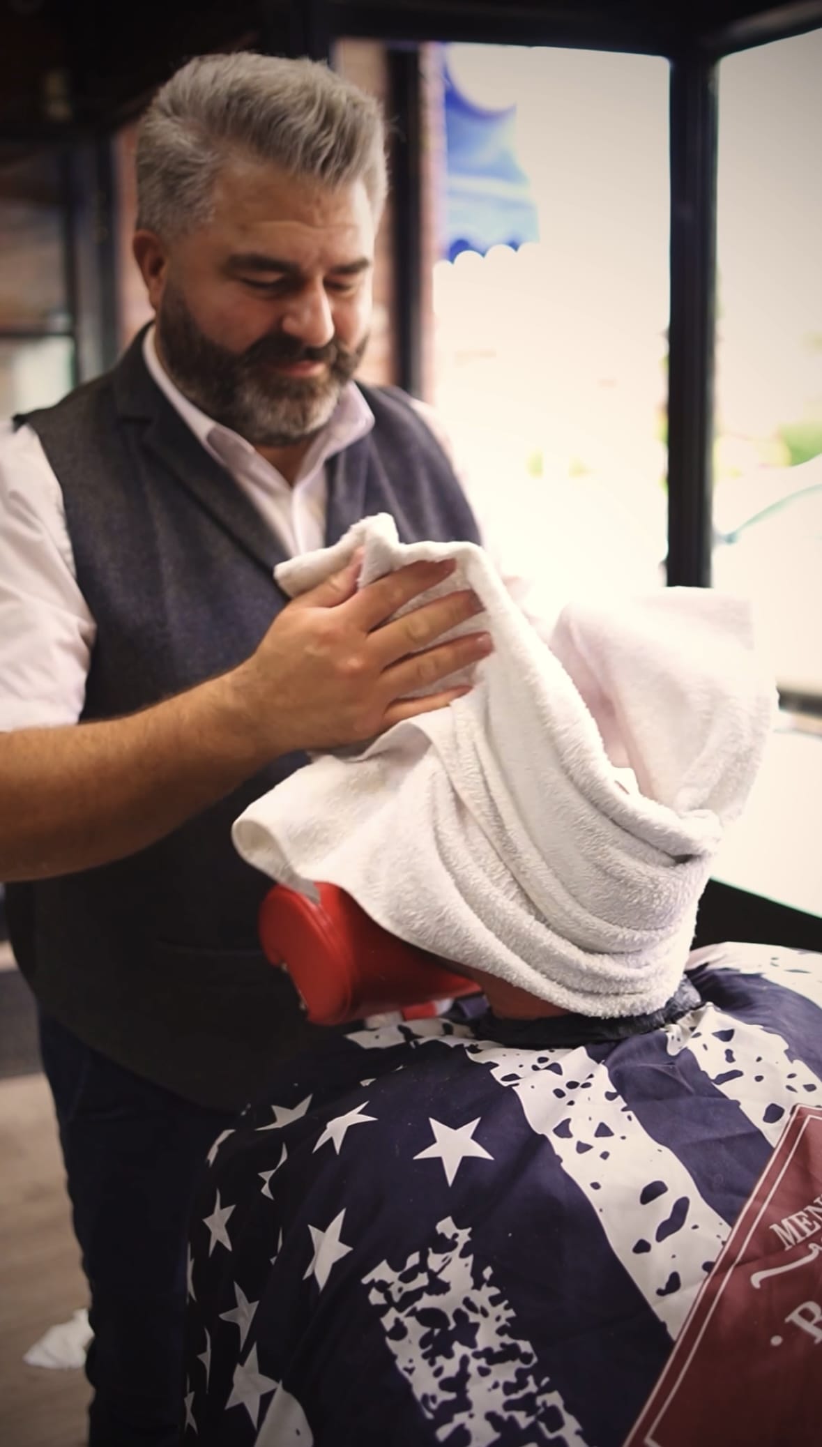 A hot-towel treatment at Groom Lingfield